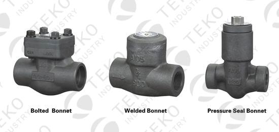 Full Port Forged Steel Check Valve Handwheel Operation With NPT Flanged End 1