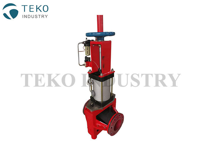 Rubber Sleeve Automated Slurry Pinch Valve , Pneumatic Pinch Valve For Iron And Steel