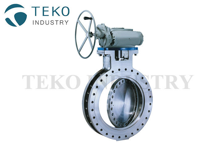 buy Triple Eccentric Gear Operated Butterfly Valve High Temp WC6 WC9 Hard Seated Butt Weld End online manufacturer
