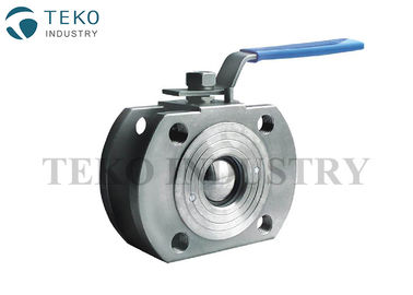 Wafer Short Pattern SS Ball Valve Flange Type WCB Material With Space Saving Structure