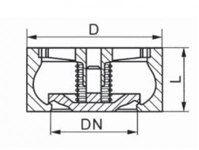 Piston Lift Type Wafer Check Valve Quick Closing For Chemicals Petrochemicals 0