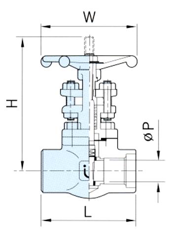 Conventional Port Forged Steel Gate Valve Handwheel Operation For Petrochemical Industry 0
