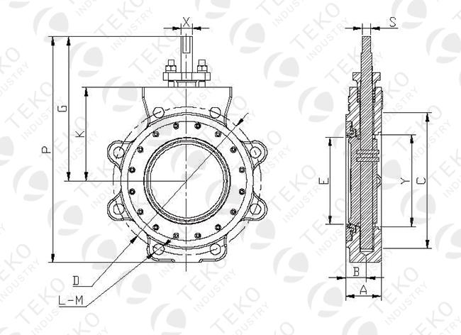 4 Inch High Performance Butterfly Valves Pneumatic Actuated Modulating With YTC Positioner 0