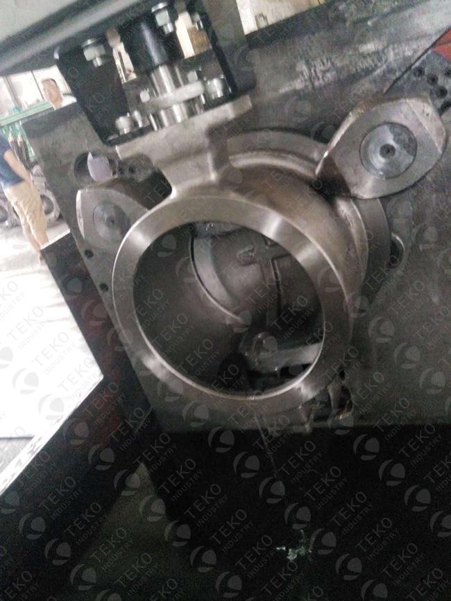Anti - Static V Port Ball Valve Flanged / Flangeless Connection WIth Positioner 1