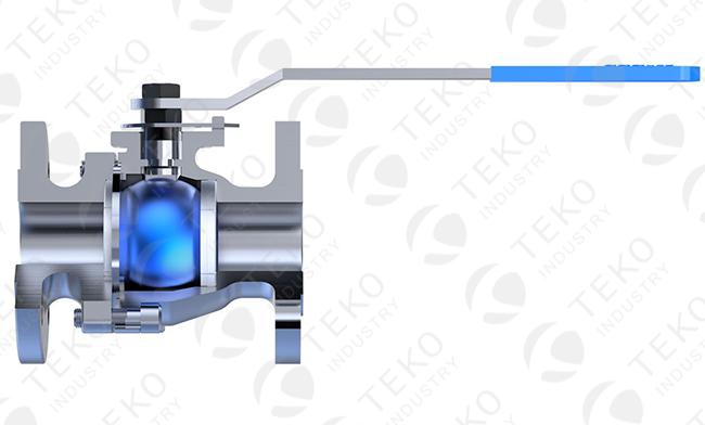 Zero Leakage Flanged Ball Valve , Full Bore High Pressure Ball Valve For Petro Chemical Refining 0