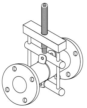 Fully Closed Body Ductile Iron Pinch Valve Handwheel Operation For Sand And Gravel 0