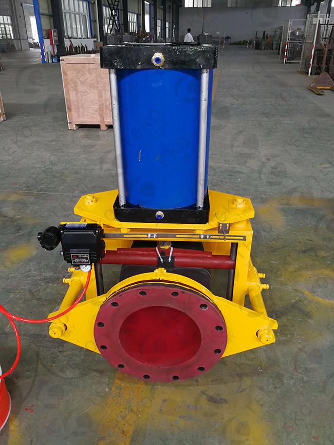 Open Body Packingless Zero Leakage Pneumatic Pinch Valve Epoxy Coating Carbon Steel 0