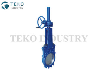 Renewable Seat Gate Knife Valve Semi Lug Epoxy Coating For Wastewater Process