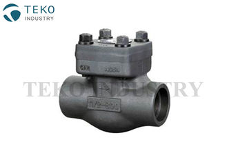 Bolted Bonnet Forged Steel Valves , Swing Type Carbon Steel Valves With NPT Thread