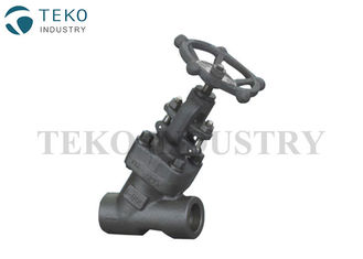 Full Bore Y Pattern Forged Steel Globe Valve API602 For Petroleum Industry