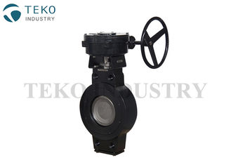 Wafer End Double Eccentric Butterfly Valve Lowering Operating Torques With Metal Seat