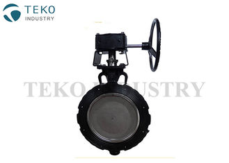 High Cycle Worm Gear Metal Seated Butterfly Valve Minimal Wear With Zero Leakage