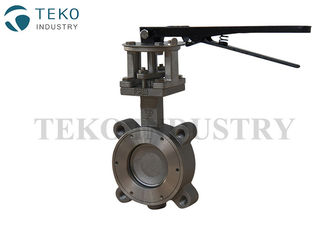 Lever Operations High Performance Butterfly Valves Metal Seated For High Temp Service