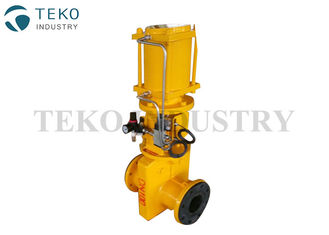 Epoxy Coating Industrial Valves , Full Closed Body Actuated Slurry Pinch Valve