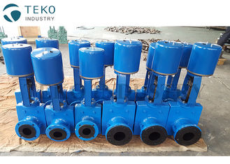 Tight Shut Off Electric Pinch Valve Ductile Iron Body Multifunctional For Ore Mine