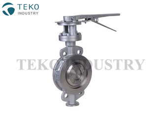 Bi - Directional Seal Triple Offset Butterfly Valve Metal Seated With Wafer Lug End