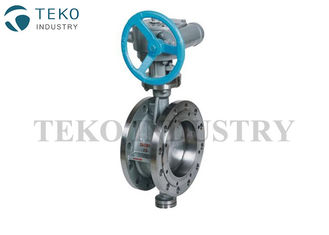 2 Inch Double Flanged Butterfly Valve CF8 Disc Triple Eccentric For Power Plant