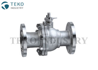 Cast Steel Flanged End Ball Valve Soft Seated RPTFE Seal For Corrosive Liquid