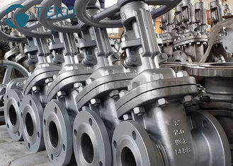 Cast Steel 150Lb Solid Wedge Gate Valve For Oil /  Gas  Size NPS 2"-48"