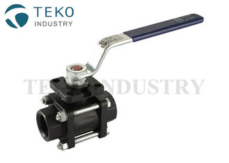 Full Bore Forged Steel High Pressure 3 PC Ball Valve With BW End Pneumatic Driven