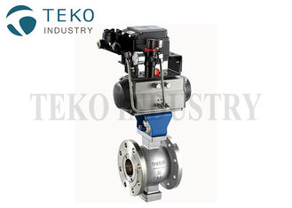 Flange End Soft Seated CF3M Segment Ball Control Valve