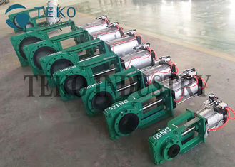 NR Sleeve Manual Knife Gate Slurry Valve For FGD System