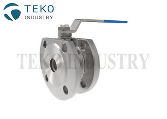 ANSI B16.5 Wafer Flanged Ball Valve Stainless Steel Soft Seated For Gas