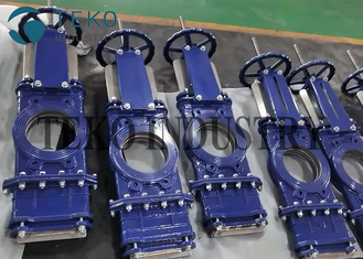 Large WCB Low Torque Going Through Knife Valve For Suspended Fluid