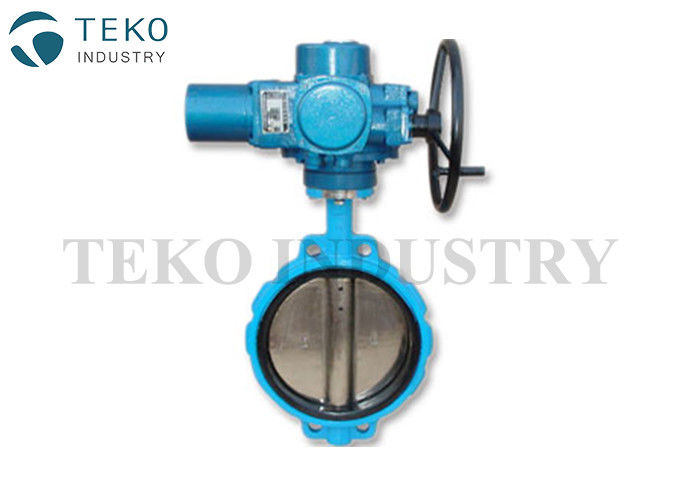 buy Backed Seat Electric Actuated Butterfly Valve For Chemical / Petrochemical Process online manufacturer
