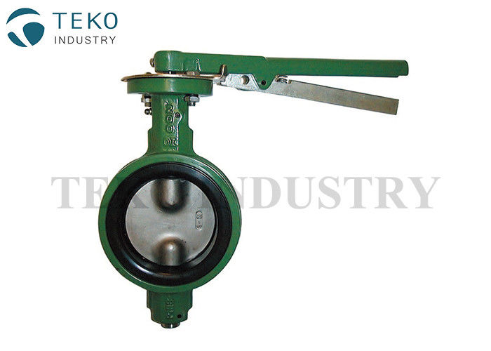 buy Two Piece Shaft Wafer Type Butterfly Valve Concentric Design For Water Works online manufacturer
