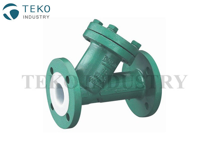buy Staines Steel PTFE Lined Valves Flange End Y Type Bolted Bonnet With PTFE Mesh online manufacturer