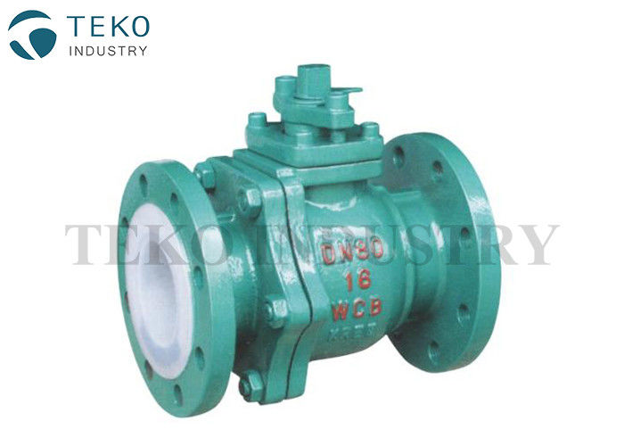 buy Corrosion Resistant PTFE Lined Ball Valve Flange End For Chemical Applications online manufacturer