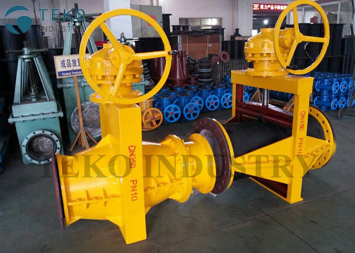 buy Gear Operation Industrial Pinch Valve Large Size Highly Corrosion Resistant Up To DN 1200 online manufacturer