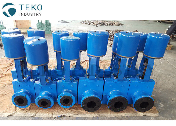 buy Tight Shut Off Electric Pinch Valve Ductile Iron Body Multifunctional For Ore Mine online manufacturer