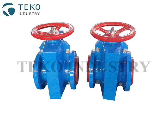 Carbon Steel Slurry Pinch Valve For Mining , Manual Pinch Valve With Natural Rubber Sleeve