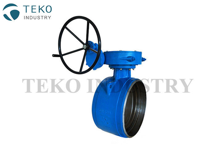 buy Butt Weld Eccentric Butterfly Valve ，Worm Gear Driven Three Offset Butterfly Valve For Power Station online manufacturer