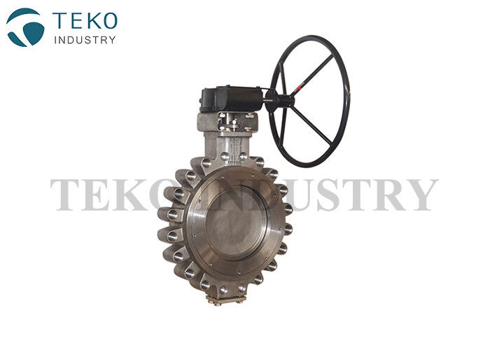 buy High Pressure Eccentric Butterfly Valve , Worm Gear Operation Wafer Butterfly Valve online manufacturer