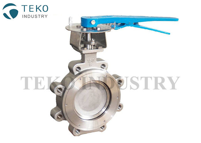 China Carbon Steel Eccentric Butterfly Valve , 600LB 8” Fully Lugged Butterfly Valve company