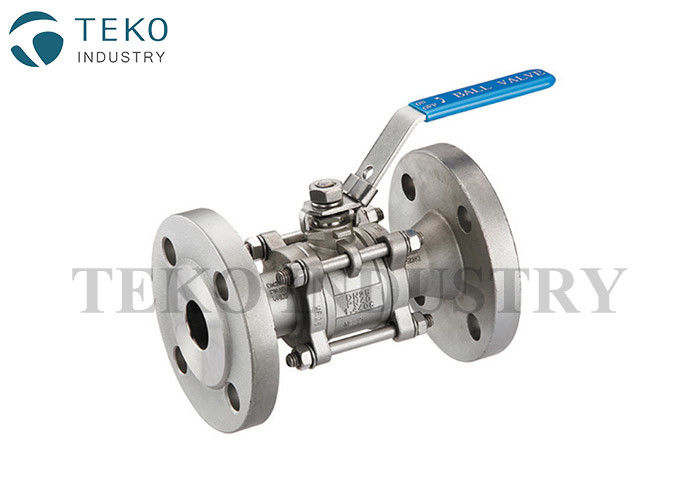 buy Soft Seated Flanged Ball Valve , Manual Operation WCB Ball Valve WIth RPTFE Seat online manufacturer