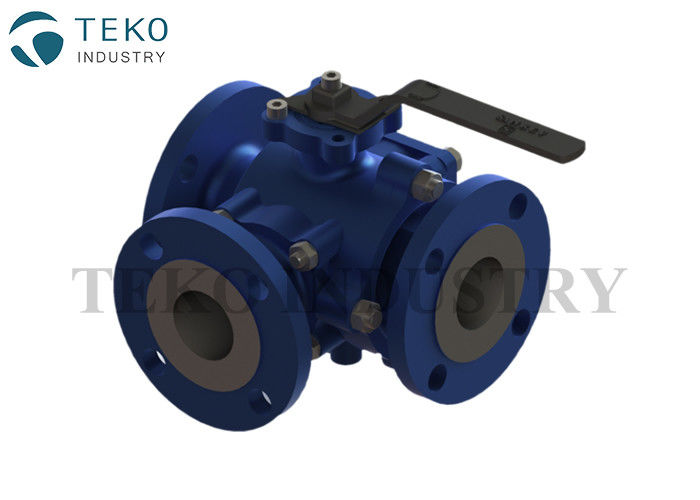 buy 4 Inch Water Ball Valve T Port With Favorable Sealing Performance For Chemical Plant online manufacturer