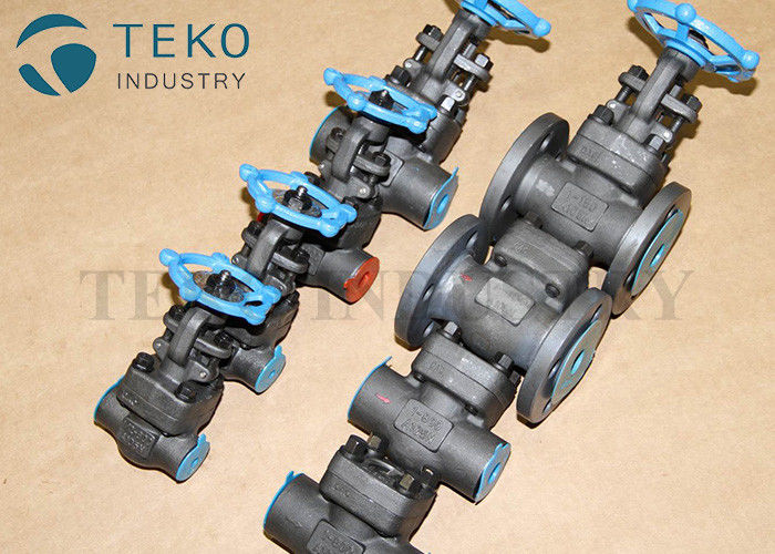 Full Port Forged Steel Valves , High Pressure Welded Flanged End Bolted Bonnet Gate Valve Class 800 ~ 2500LB