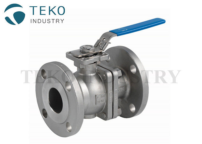 buy Two Piece Body Soft Seated Lever Operation Flanged Ball Valve ASME / DIN / JIS Standard online manufacturer