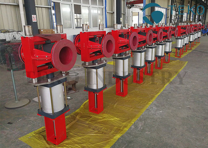 buy Leak - Free Cast Iron Body Flanged End Slurry Pinch Valve With Regulating Function online manufacturer