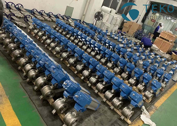 buy Stainless Steel V Port Pneumatic Segment Ball Valve For Paper &amp; Pulp online manufacturer