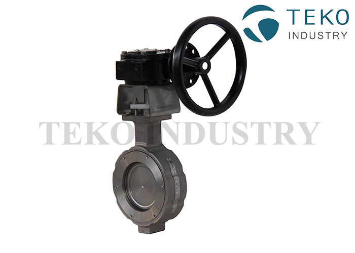 China Flanged Type High Performance Butterfly Valves 36 Inch Large Size Monel Disc Motorized factory
