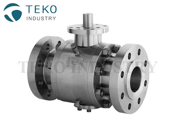buy API 6D Stainless Steel Trunnion Isolation Ball Valve Flange Type Fire Proof online manufacturer