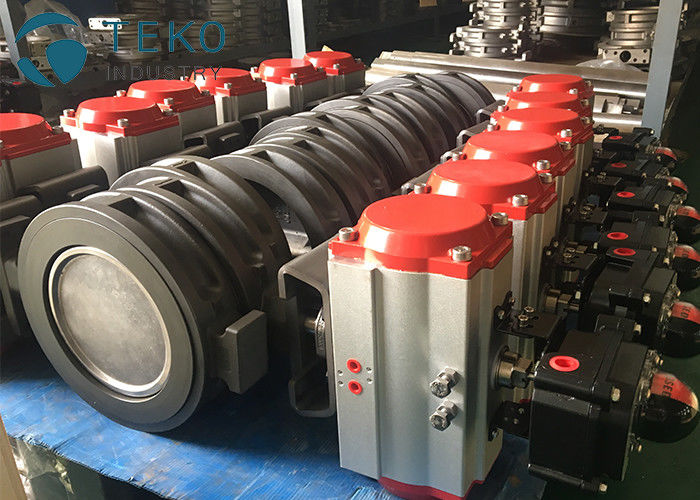 China WCB CF8 CF8M High Performance Butterfly Valves Penumatic Actuator Two Offset factory
