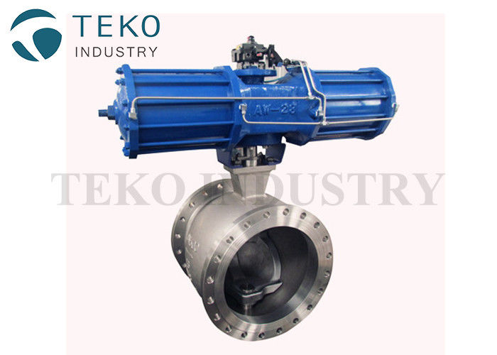 buy Wafer End Metal Seated V Port Segment Ball Valve With ISO Mounting Pad online manufacturer
