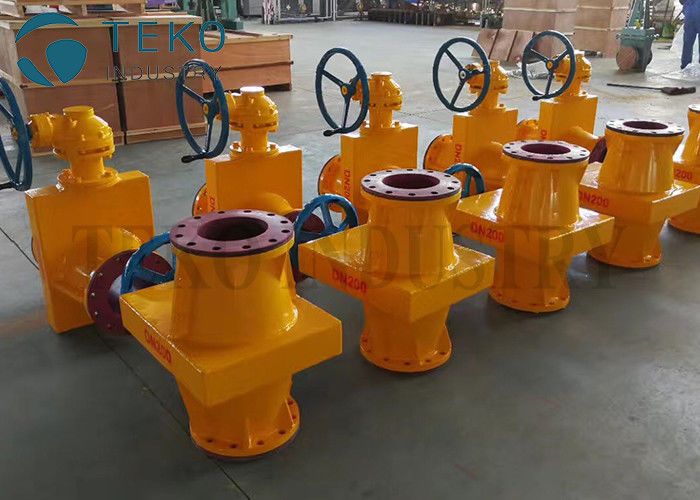buy Closed Body Slurry Pinch Valve / Linatex Rubber Hose Valve For Mining online manufacturer