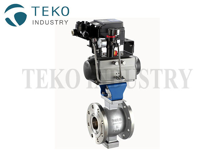 buy Flange End Soft Seated CF3M Segment Ball Control Valve online manufacturer
